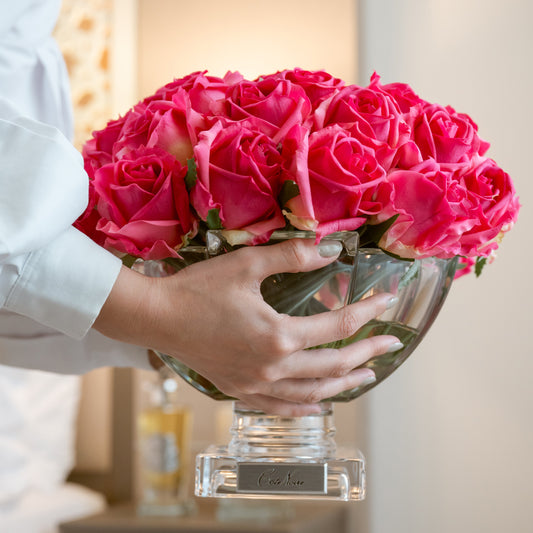 Pink Roses Vase